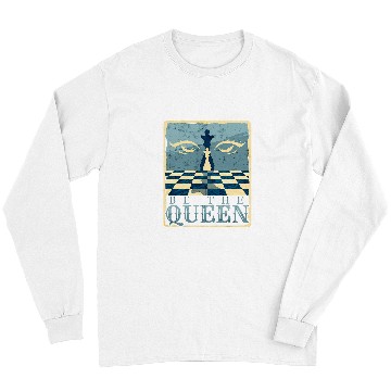 Discover Chess Piece Queen Board Game Chess Players Lovers Chess Mom Long Sleeves