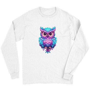 Discover Owl Pet Pastel Colour Rainbow Barn Owl Beak Long Sleeves