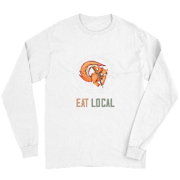 Discover Eat Local Squirrel Hunter Squirrel Hunting Target Long Sleeves