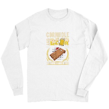 Discover Beer Fun Cornhole And Beer Cornhole Player Long Sleeves