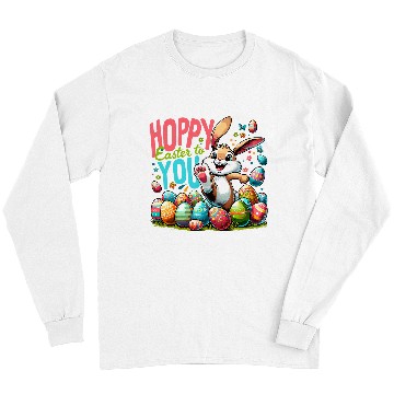 Discover Hoppy Easter Easter Bunny Egg Hunting Long Sleeves