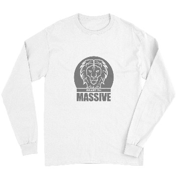 Discover Lion Pet Solid Lion Head Beast Grey Gym Fitness Training Workout Long Sleeves