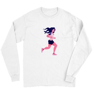 Discover Fitness Exercise Woman Runner Running Jogging Long Sleeves