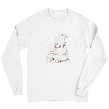 Discover Bear Pet Cozy Polar Bear Hot Chocolate Long Sleeves