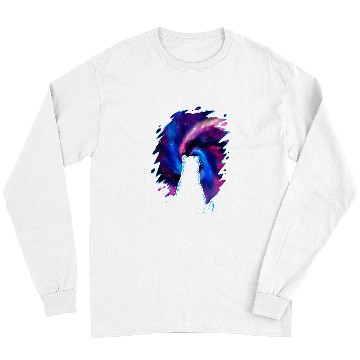 Discover Cosmic Cat Staring Into Outer Space Cat Lover Gift Long Sleeves