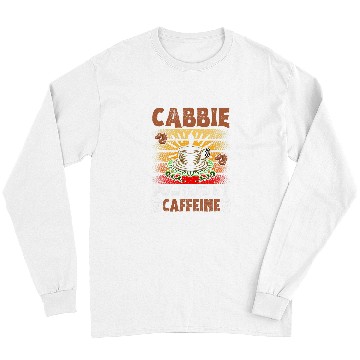 Discover Coffee Fun Taxi Cab Driver Cabbie Powered By Caffeine Long Sleeves