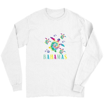 Discover Turtle Pet Bahamas Tie Dye Turtle Souvenir Bahamas 4 Long Sleeves