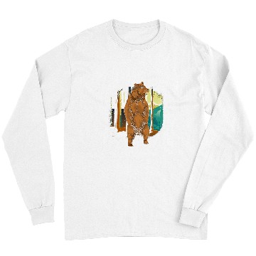 Discover Bear Pet Brown Bear Forest Landscape Animal Nature Bear Long Sleeves