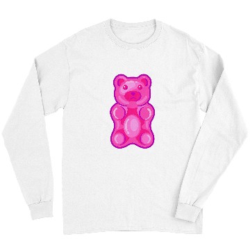 Discover Bear Pet Pink Gummy Bear Candy Long Sleeves