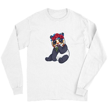 Discover Panda Pet Mexican Panda with Flowers Bamboo Long Sleeves