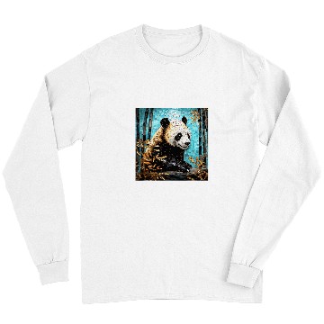 Discover Panda Pet Aurora Essence Kintsugi Panda in Bamboo Tapestry Long Sleeves