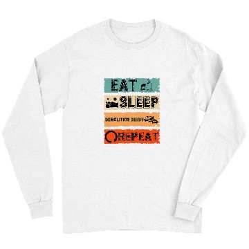 Discover Eat Sleep Demolition Derby Repeat Sports Cycle Long Sleeves