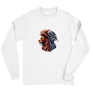 Discover Lion Pet Cool Half Lion Half Phoenix Bird Reborn Firebird Phoenix Long Sleeves