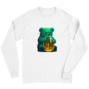 Discover Bear Pet Cute Green Gummy Bear Long Sleeves