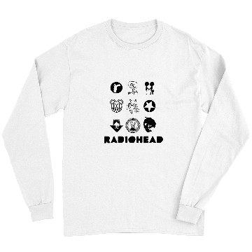 Discover Radiohead Black Icon Long Sleeves