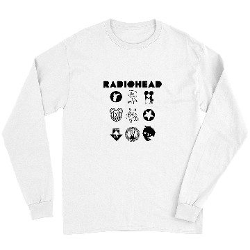 Discover Radiohead Black All Icon Long Sleeves