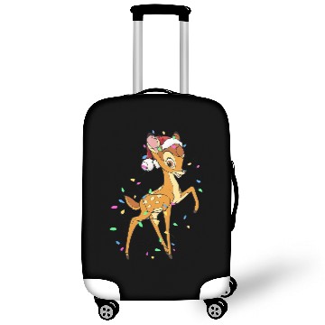 Discover Disney Bambi Christmas Lights Luggage Covers, Santa Bambi Shir
