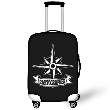 Discover Cartographer Cart North south east West Map Luggage Covers