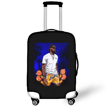 Discover Lebron James 4 Ring Championship LA Lakers Luggage Covers