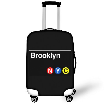 Discover Brooklyn Subway Sign - New York City - Luggage Covers