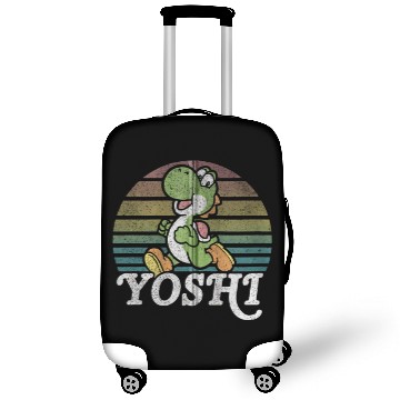 Discover Super Mario Yoshi Retro Line Run Portrait Zip Gift Luggage Covers