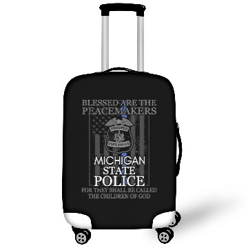 Discover Michigan State Police Support Michigan State Trooper Luggage Covers