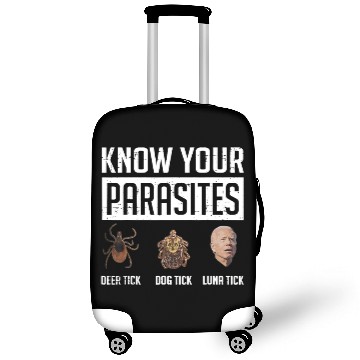 Discover Know Your Parasites Deer Tick Dog Tick Luna Tick Luggage Covers