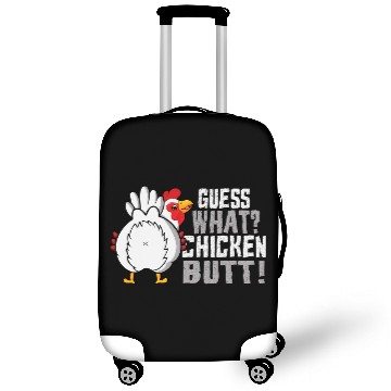 Discover Chicken Poultry What Chicken Butt Puns Joke Humour Luggage Covers