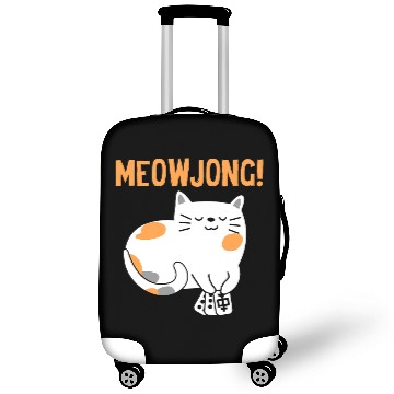 Discover black cats Paws Mahjong Cat Player Board Game MahJongg China Solitaire Luggage Covers