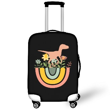 Discover Dinosaur Dino Raptor Velociraptor Dino Rainbow Boho Bohemian Luggage Covers