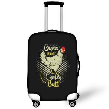 Discover Chicken Poultry Guess What Chicken Butt Funny Chick Lover 352 Luggage Covers