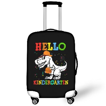 Discover Dinosaur Dino Hello Kindergarten TRex Dinosaur Back To School Boy Student Luggage Covers