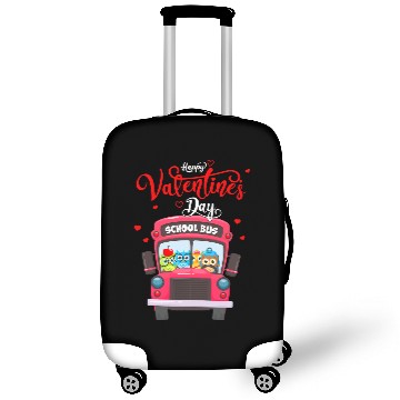 Discover Cute Owl Funny School Bus Driver Owls Valentines Day Matching Luggage Covers