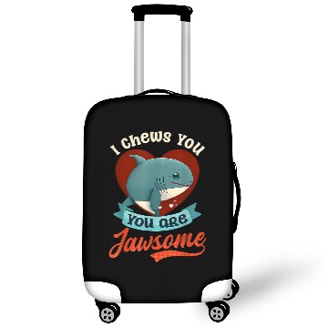 Discover Ocean Shark I Chews You Shark Valentines Day 2 Luggage Covers