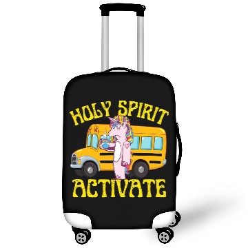 Discover Unicorns Holy Spirit Activate Unicorns Bus Driver With Coffee Luggage Covers
