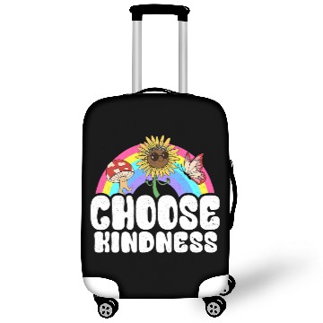 Discover Positive Sunflower Rainbow Peace Butterfly Choose Kindness 1 Luggage Covers