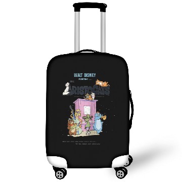 Discover Disney The Aristocats Cats Playing Piano Raglan Baseball Luggage Covers 3D Luggage Covers