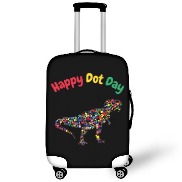 Discover Dinosaur Dino Polka Dot T Rex Dinosaur International Dot Day 1 Luggage Covers
