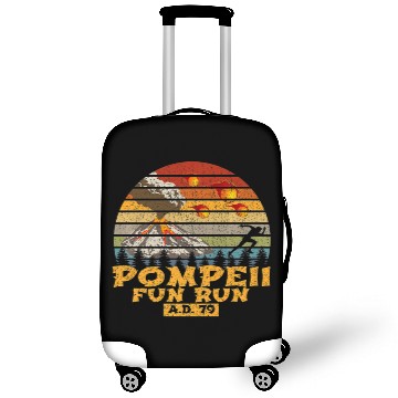 Discover Pompeii Fun Run AD 79 Vintage Retro Distressed Luggage Covers