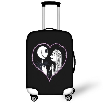 Discover Disney The Nightmare Before Christmas Jack Sally Heart 3D Luggage Covers