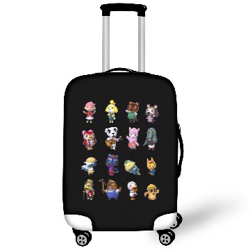 Discover Animal Crossing Villagers Line Up Graphic Luggage Covers