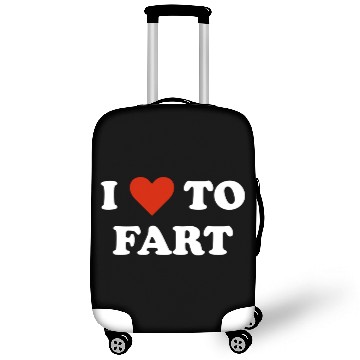 Discover I Love To Fart Heart Luggage Covers