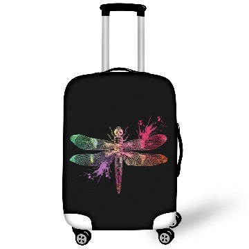 Discover Dragonfly Watercolor Splash Art Animal Lover Luggage Covers