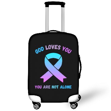 Discover God Loves You Are Not Alone Jesus Survive Suicidal Thoughts Luggage Covers