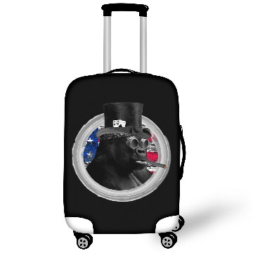 Discover Alpha Silverback GORILLA Steampunk Pokers face Art Design Luggage Covers