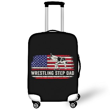 Discover Wrestler Wrestling flag for MMA wrestler STEP DAD Luggage Covers