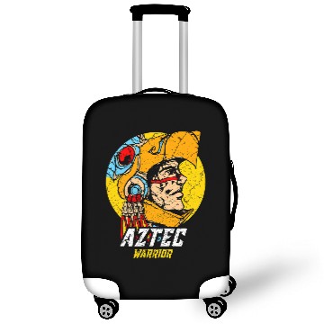 Discover Aztec Warrior King Mexican Native Art Maya Mayans 4 Luggage Covers