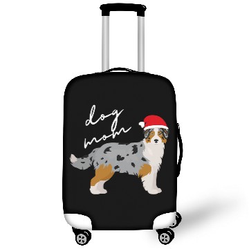 Discover Blue Merle Australian Shepherd Dog Mom Christmas Luggage Covers
