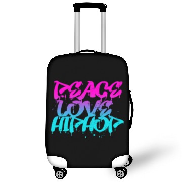 Discover Peace Love Hip Hop Graffiti Retro Rap Music Luggage Covers