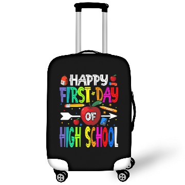 Discover Happy First Day Of High School Teacher Students Luggage Covers